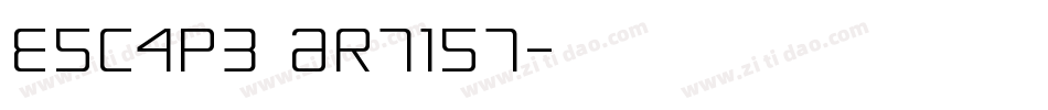 Escape Artist字体转换